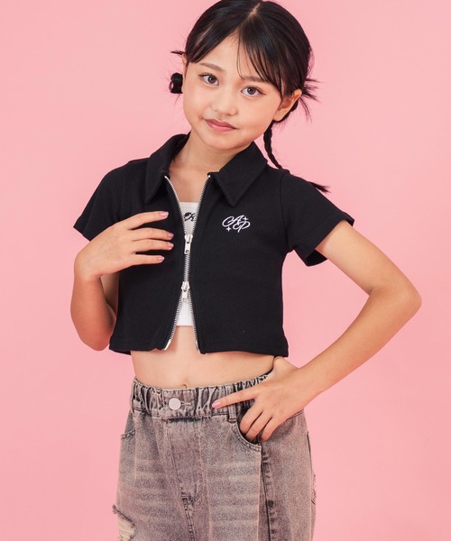 ANAPkids 110 120まとめ売り ANAP kids tシャツ ダブルジップリブトップス(ジュニアお揃い