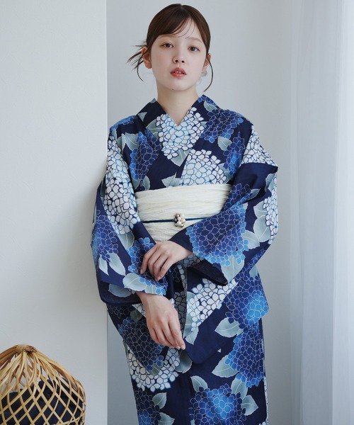 浴衣　レディース　ウタタネ utatane｜utatane/(W)レディース 浴衣 帯 下駄 3点セット