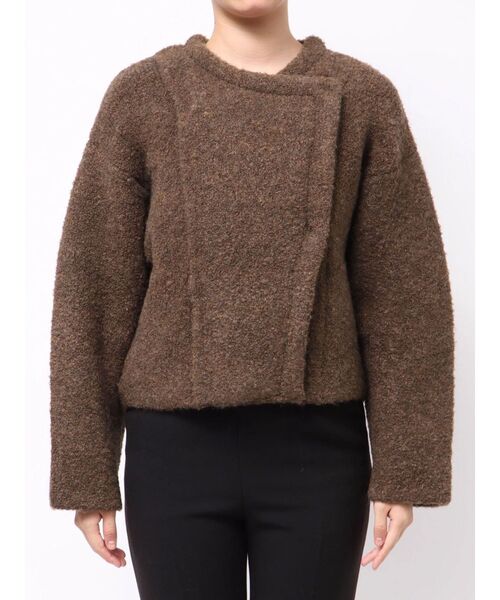 LAGUNAMOON（ラグナムーン） カーディガン セッケツニットボアブルゾン