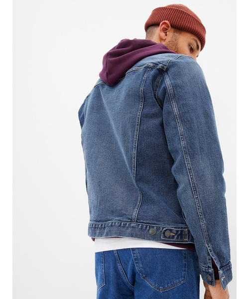 「GAP」 デニムジャケット M インディゴブルー メンズ