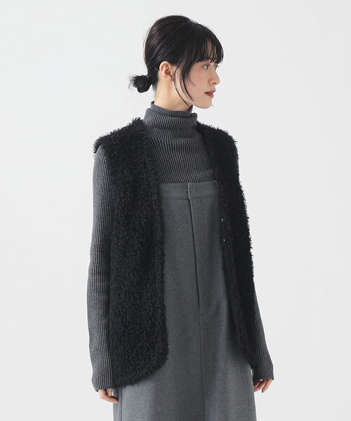 B：MING by BEAMS（ビーミング by ビームス） ベスト ジレ シャギー