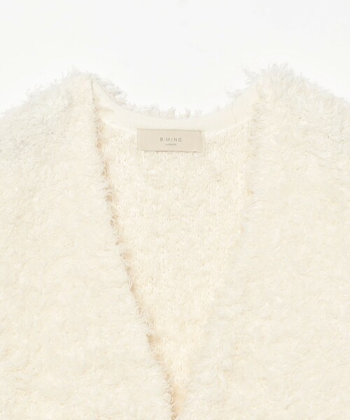 B：MING by BEAMS（ビーミング by ビームス） ベスト ジレ シャギー