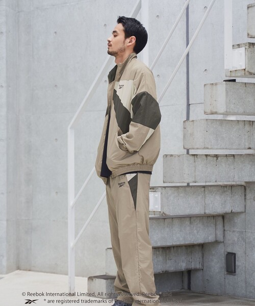 coen パンツ Reebok（リーボック）別注ナイロントラックパンツ