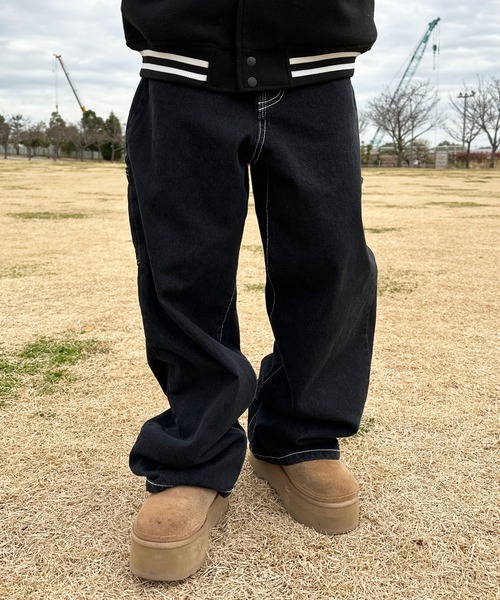 「sedacle」 デニムパンツ LARGE マスタード メンズ
