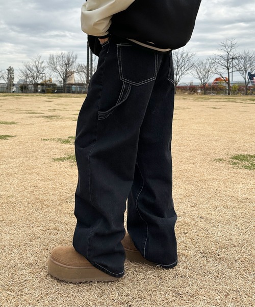 「sedacle」 デニムパンツ LARGE マスタード メンズ