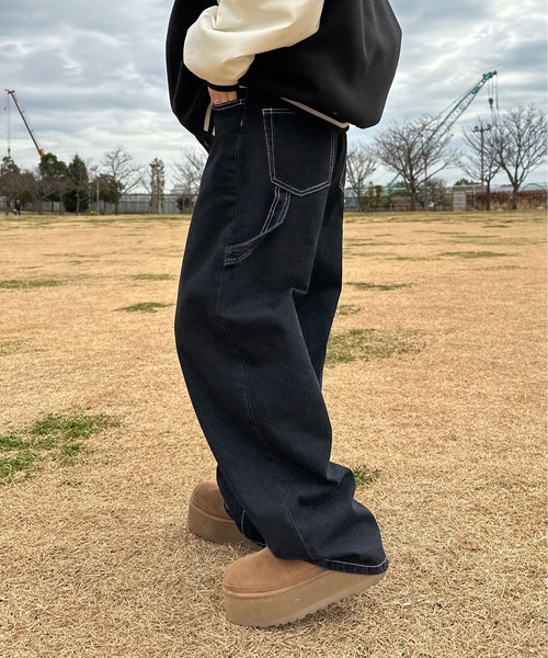 「sedacle」 デニムパンツ LARGE マスタード メンズ