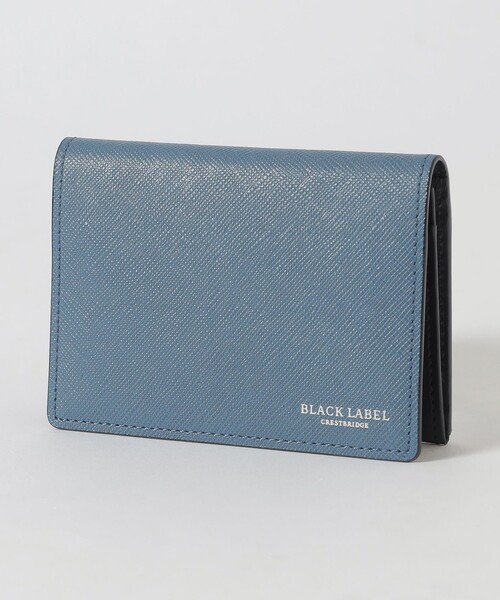 ブラックレーベルクレストブリッジ 名刺入れ カードケース チェック ネイビー BLACK LABEL CRESTBRIDGE（ブラックレーベル クレストブリッジ