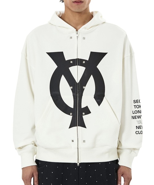 OY（オーワイ） パーカー 「OY/オーワイ」BIG LOGO STUD HOODIE ZIP UP