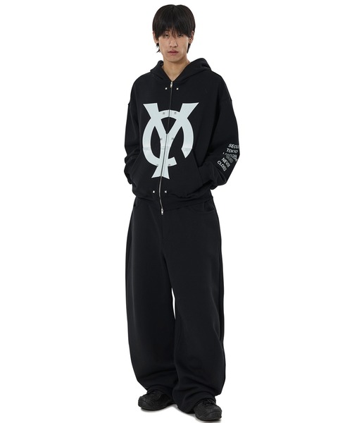 OY（オーワイ） パーカー 「OY/オーワイ」BIG LOGO STUD HOODIE ZIP UP
