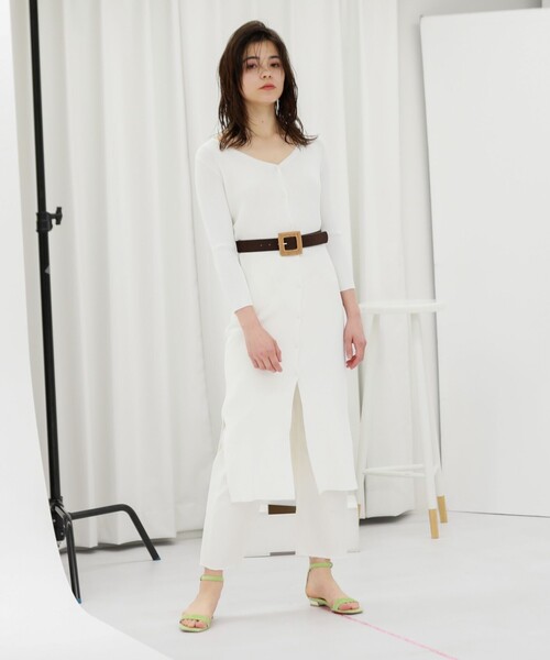 「CAST:」 ニットワンピース M ベージュ レディース_画像9