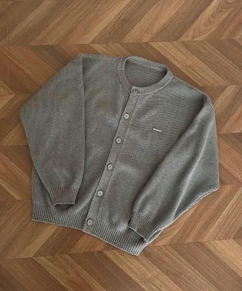 Otte カーディガン ラウンドネックニットカーディガン メンズ