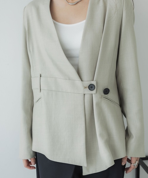 UNITED TOKYO 「UNITED TOKYO」 ノーカラージャケット 2 ブラック