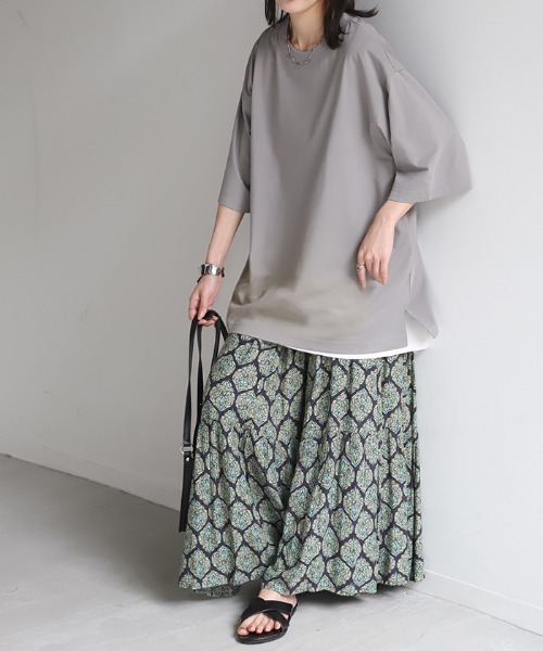 「HUG.U」 半袖Tシャツ L ホワイト レディース_画像8