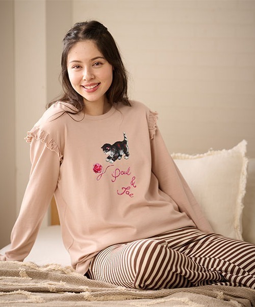 PAUL&JOE（ポール＆ジョー） パジャマ ルームウェア 毛糸遊び 天竺