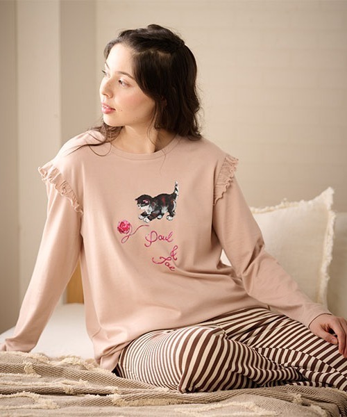 PAUL&JOE（ポール＆ジョー） パジャマ ルームウェア 毛糸遊び 天竺