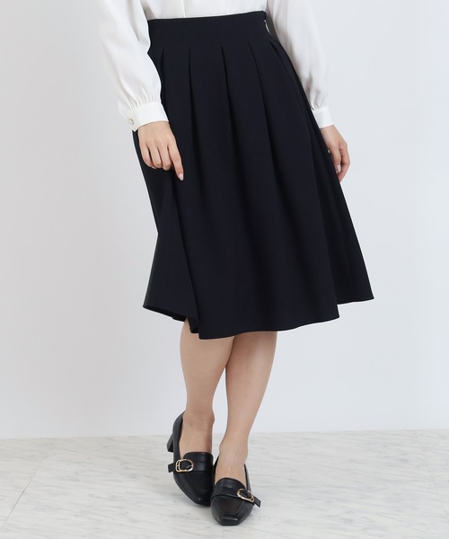 新品タグ付き adabat フレアスカート TRUDEA（トルディア） スカート タックフレアスカート : ZOZOTOWN