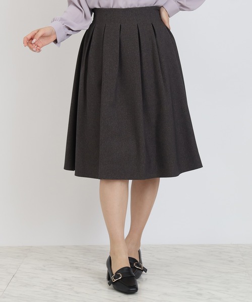 TRUDEA（トルディア） スカート タックフレアスカート : ZOZOTOWN