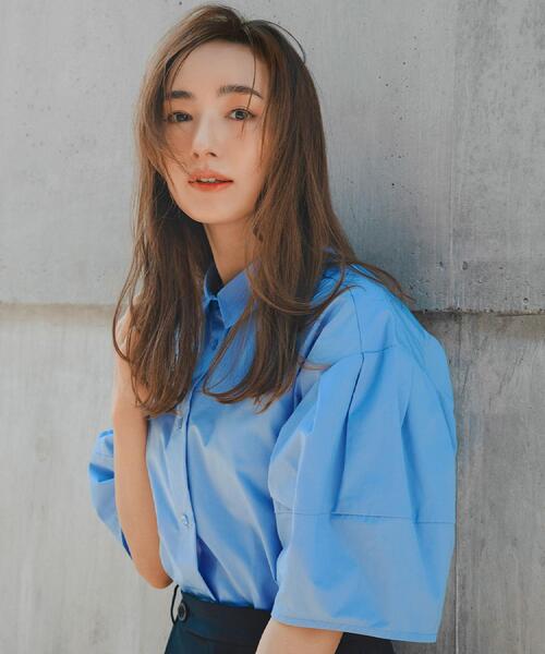 「OPAQUE.CLIP」 半袖シャツ 40 ブラック レディース_画像2