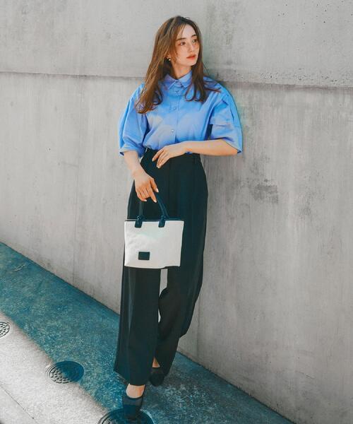 「OPAQUE.CLIP」 半袖シャツ 40 ブラック レディース_画像3