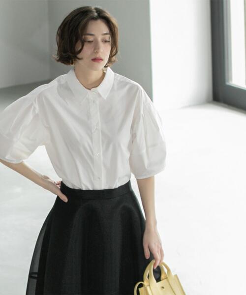 「OPAQUE.CLIP」 半袖シャツ 40 ブラック レディース_画像5