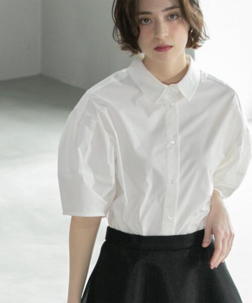 「OPAQUE.CLIP」 半袖シャツ 40 ブラック レディース_画像6