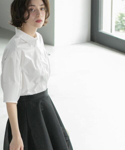 「OPAQUE.CLIP」 半袖シャツ 40 ブラック レディース_画像7