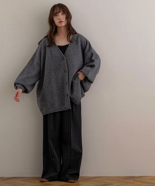 NOAHL（ノアル） カーディガン 「NOAHL」ビッグシルエットVネック