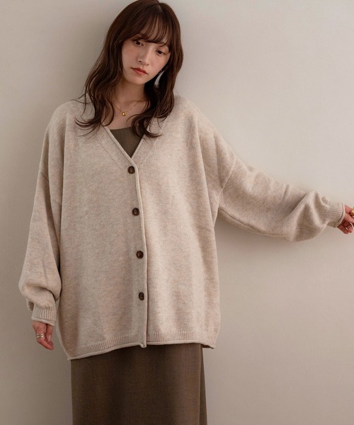NOAHL（ノアル） カーディガン 「NOAHL」ビッグシルエットVネック