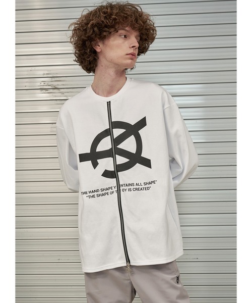 「OY」 ジップアップブルゾン FREE ブラック メンズ_画像8