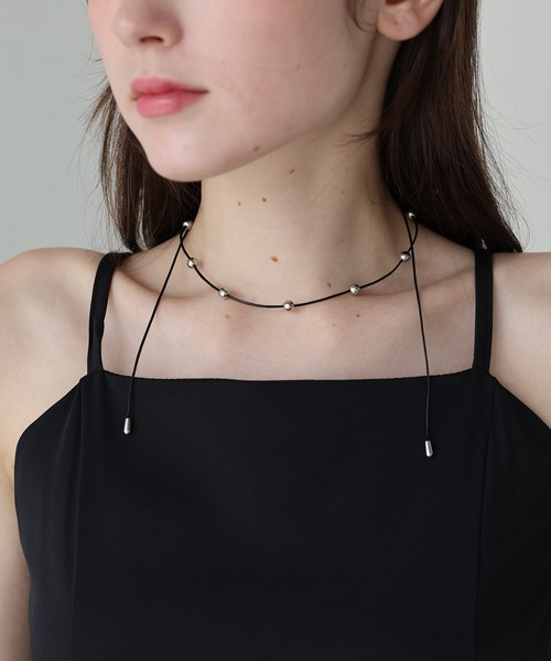 チョーカー　なにこれ J by blue チョーカー コードパールボールチョーカー レディース