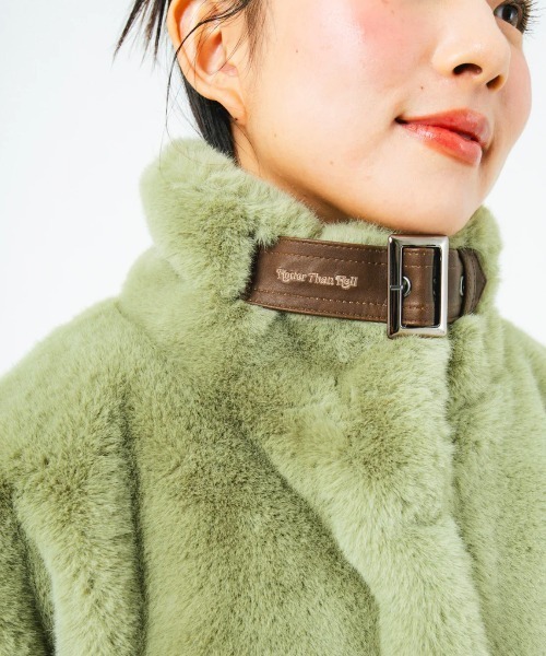 HTH ブルゾン アウター faux fur jacket レディース : ZOZOTOWN Yahoo