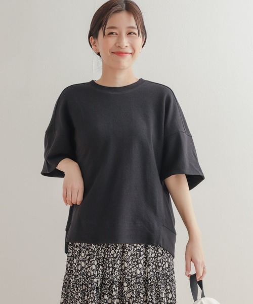 新品❤️ARCHIVIO ブラック 半袖セーター URBAN RESEARCH DOORS（アーバンリサーチドアーズ） 半袖ニット MEDIUM