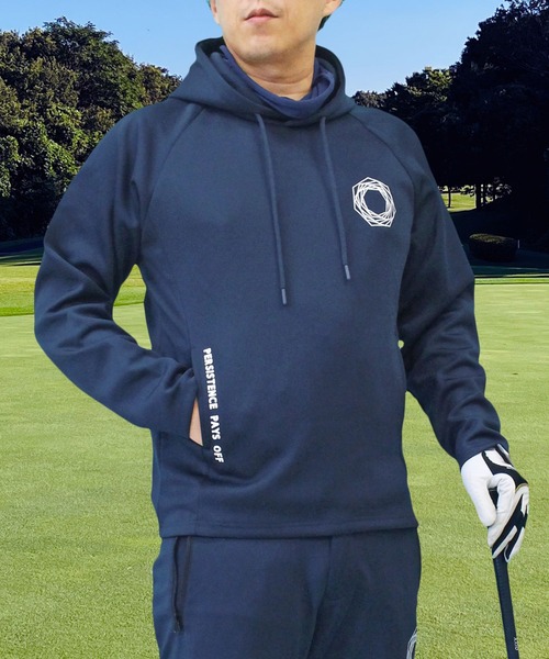 Golfickers ゴルフパーカー　Lサイズ　ネイビー GIORNO SEVEN（ジョルノセブン） ゴルフ マスク付き ゴルフパーカー
