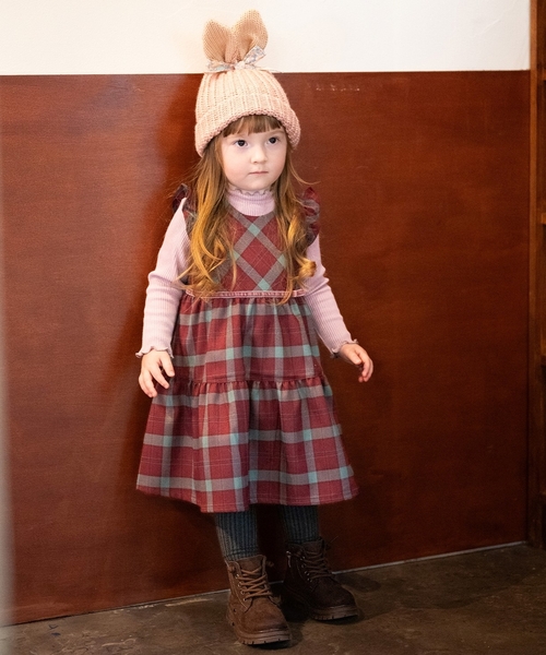 sense of wonder ジャンパースカート チェックジャンパースカート