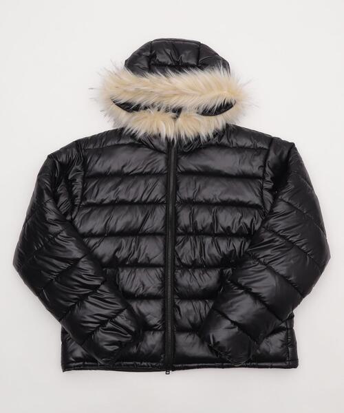 SHORT ROUND ダウンジャケット ダウン SHORT ROUND/2WAYシャイニー