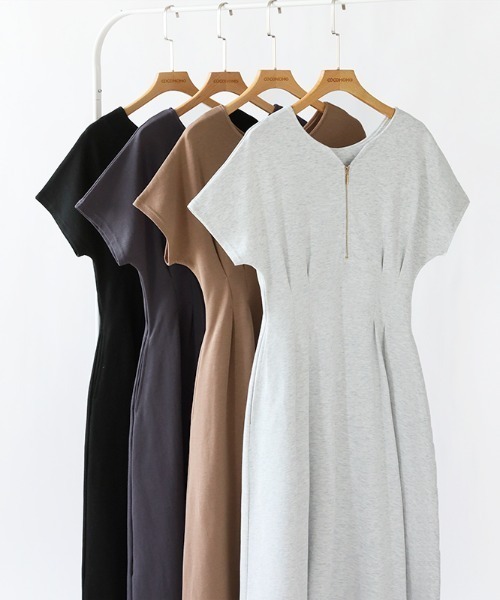 「COCOMOMO」 半袖ワンピース S ブラック レディース_画像9