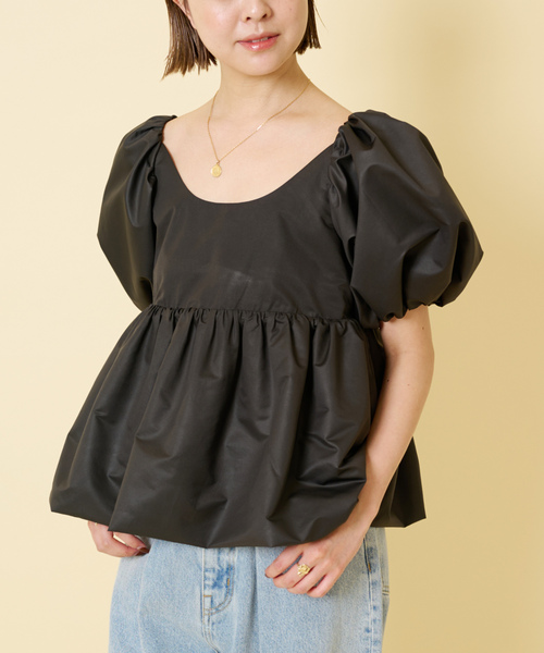 「U by SPICK&SPAN」 半袖ブラウス FREE ベージュ レディース_画像4