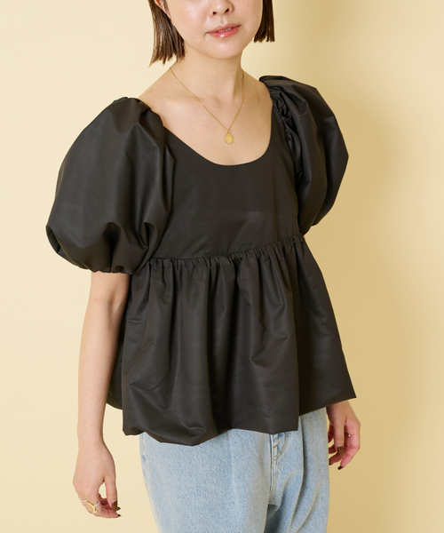 「U by SPICK&SPAN」 半袖ブラウス FREE ベージュ レディース_画像5