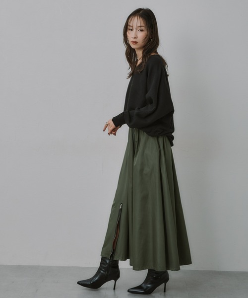 Soiunique（スワユニーク） ロング スカート ミリタリー調ロング丈