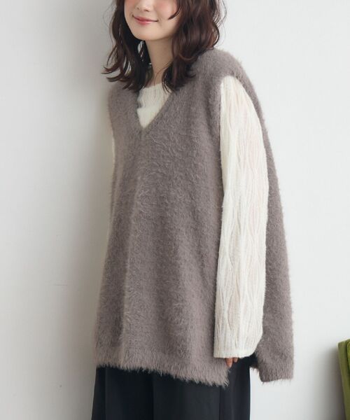 RETROGIRL（レトロガール） ベスト ジレ シャギーニットベスト