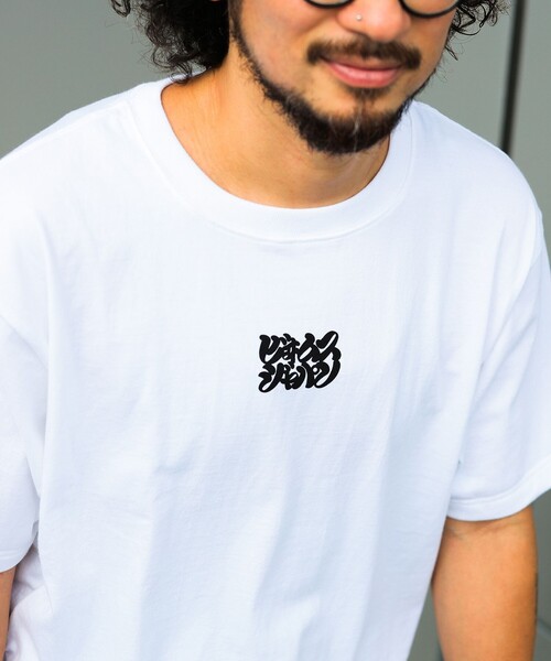BEAMS JAPAN（ビームス ジャパン） tシャツ 半袖 大勝利 髭文字Tシャツ