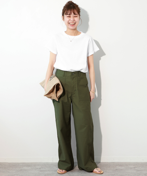「JOURNAL STANDARD relume」 半袖Tシャツ FREE ホワイト レディース_画像3