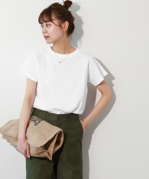 「JOURNAL STANDARD relume」 半袖Tシャツ FREE ホワイト レディース_画像8