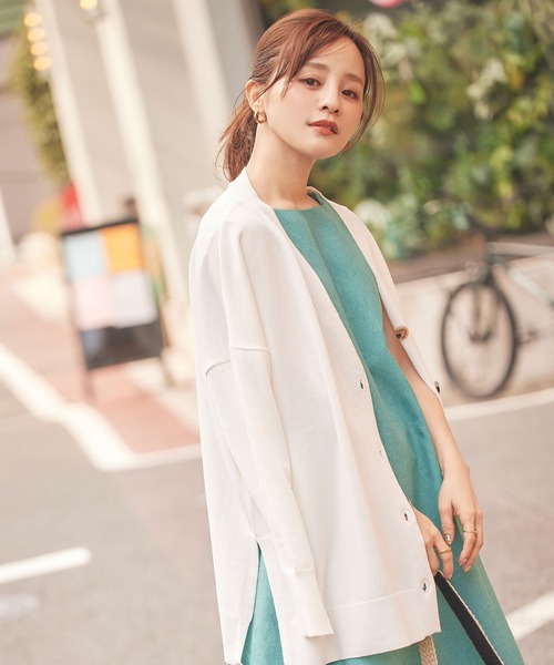 「KOBE LETTUCE」 ノースリーブワンピース - グレイッシュベージュ レディース_画像8