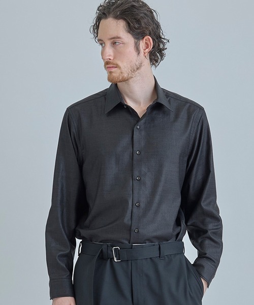 MEN'S BIGI（メンズビギ） シャツ トリアセリネン調ストレッチ