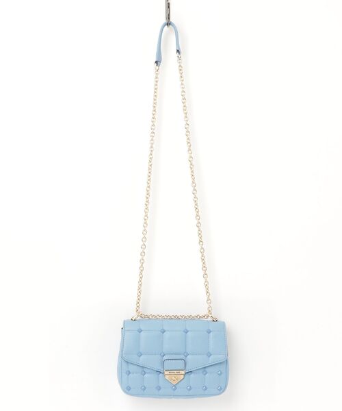 【超美品】MICHAELKORS マイケルコース ショルダーバッグ ブルー 美品】マイケルコース ショルダーバッグ ブルー - メルカリ