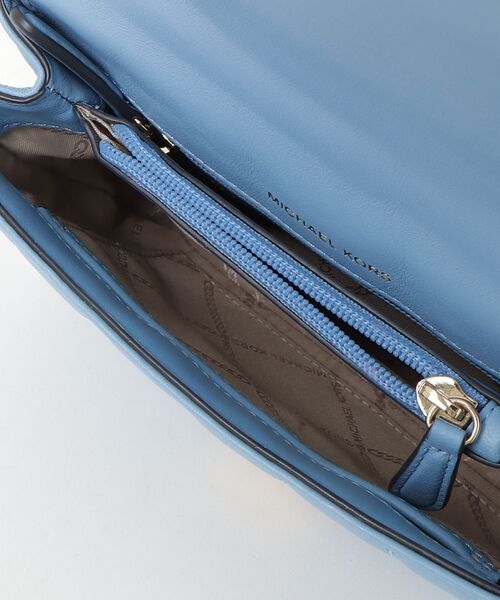 【超美品】MICHAELKORS マイケルコース ショルダーバッグ ブルー 美品】マイケルコース ショルダーバッグ ブルー - メルカリ