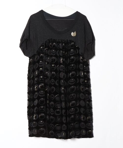 TSUMORI CHISATO ツモリチサト ワンピース TSUMORI CHISATO（ツモリチサト） ドッキングワンピース 2 ブラック