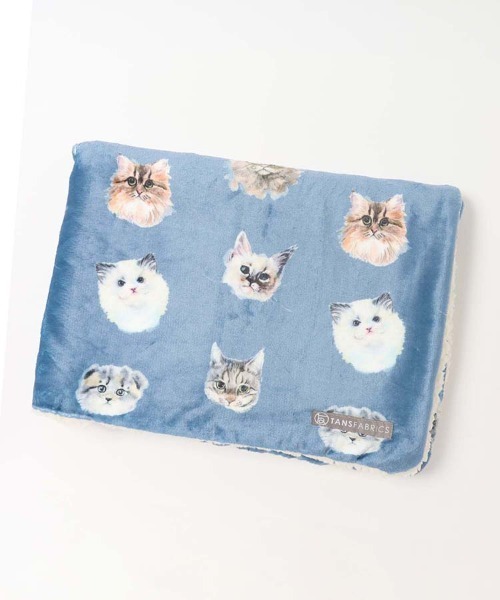 Bleu Bleuet（ブルーブルーエ） ブランケット どうぶつフェイス