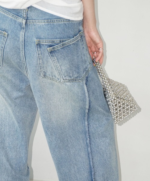 「chuclla」 デニムパンツ L ブルー レディース_画像5